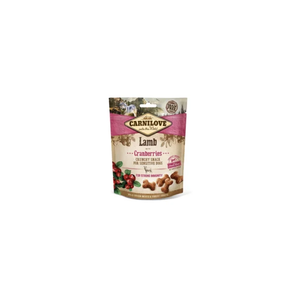 Carnilove Dog Crunchy Snack Lamb & Cranberries- Bárány Hússal és Vörös Áfonyával 200g