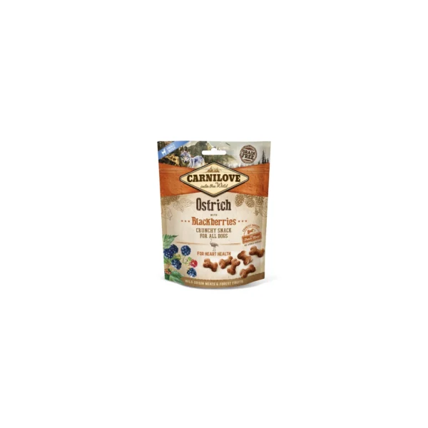 Carnilove Dog Crunchy Snack Ostrich & Mulberry- Strucc Hússal és Szederrel 200g