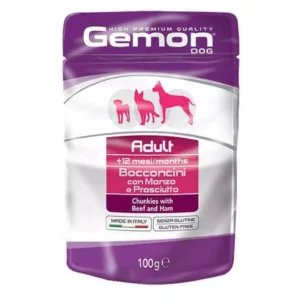 Gemon Dog Alutasakos Marhahússal és sonkával 100g