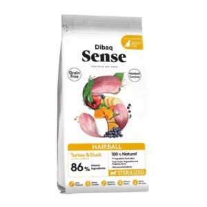 Dibaq Sense CAT Grain Free HAIRBALL 1,5 kg Kacsa-Pulyka