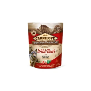 Carnilove Dog tasakos Paté Wild Boar with Rosehips - Vaddisznó csipkebogyóval 300g HU