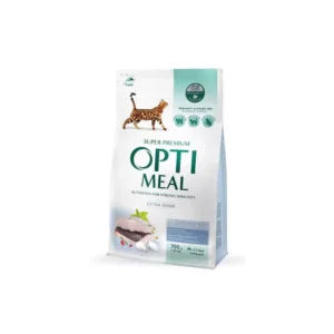 OPTIMEAL CAT EXTRA SHINE SZÁRAZ MACSKATÁP TŐKEHAL 700G